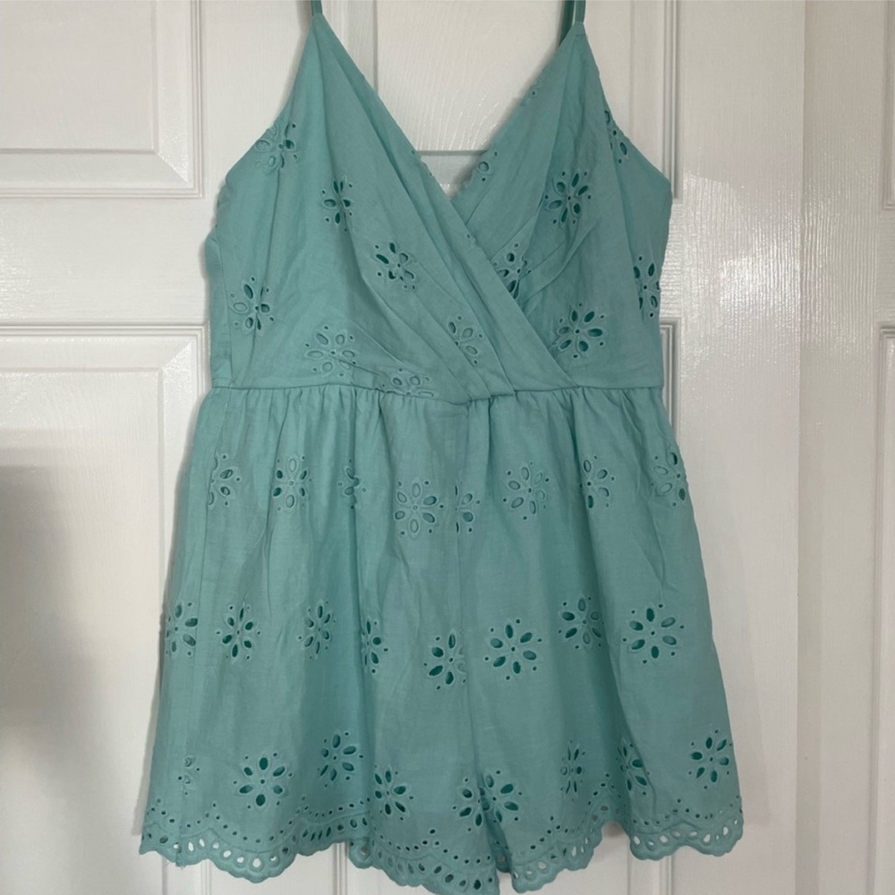 Francesca’s Cotton Eyelet Romper